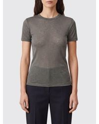 Nanushka - Sudadera Corta Darcy De En Jersey Reciclado Con Cuello Alto Y Cremallera - Lyst
