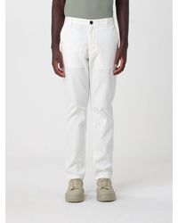 ARMANI EXCHANGE - Stretch Cotton Chino Trousers With Zip And Button Closure - Lyst