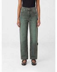 Off-White c/o Virgil Abloh - Straight Cotton Denim Jeans - Lyst