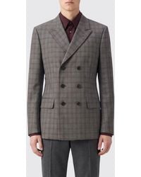 Dries Van Noten - Tartan Wool Double-Breasted Blazer With Peak Lapels - Lyst
