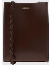 Jil Sander - Small Tangle Leather Crossbody Bag With Braided Strap - Lyst