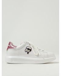 KARL LAGERFELD - Kapri Leather Sneakers - Lyst
