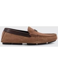 Dolce & Gabbana - Dolce &Amp Gabbana Driver Suede Loafers - Lyst