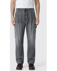 WOOYOUNGMI - Wide-Leg Cotton Denim Jeans With Elasticated Waist - Lyst