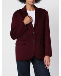 Anine Bing - Single-Breasted Wool And Cashmere Blend Blazer With Peak Lapels - Lyst