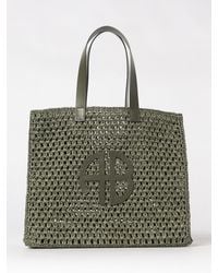 Anine Bing - Rio Perforated Raffia Bag - Lyst