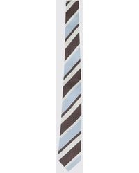 Tagliatore - Striped Silk Tie - Lyst