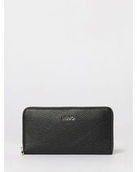 Liu Jo - Caliwen Xl Grained Faux Leather Wallet - Lyst