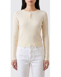 Wales Bonner - Long-Sleeved Slim Fit Wool Crew Neck Sweater - Lyst