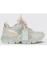 Off-White c/o Virgil Abloh - Be Right Back Low Top Leather And Mesh Sneakers With Serrated Sole - Lyst