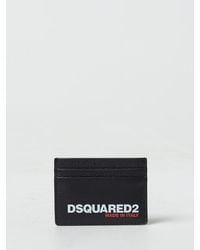 DSquared² - Grained Leather Credit Card Holder - Lyst