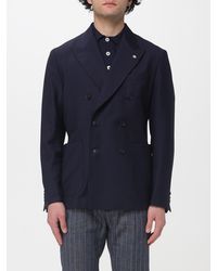 Manuel Ritz - Double-Breasted Virgin Wool Blazer - Lyst