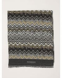 Missoni - Schal Aus Reiner Schurwolle Mit Mehrfarbigem Abstraktem Muster - Lyst