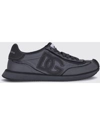 Dolce & Gabbana - Dolce &Amp Gabbana Dg Cushion Sneaker Aus Nylon Und Leder Mit Monogramm - Lyst