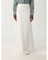 Max Mara - Viscose Blend Long Skirt - Lyst