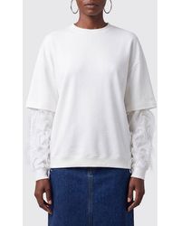 DARKPARK - Troy Long-Sleeved Cotton T-Shirt With Feather Application - Lyst