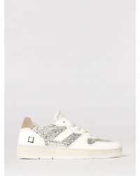 Date - Court 2.0 Sneakers Aus Leder Und Glitzer - Lyst