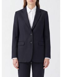 A.P.C. - Blazer Droit En Laine Avec Col À Revers Et Poches À Rabat - Lyst