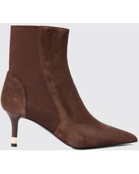 Furla - Aria Suede Chelsea Boots With A Medium Stiletto Heel - Lyst