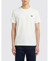 Fred Perry - Basic Cotton T-Shirt - Lyst