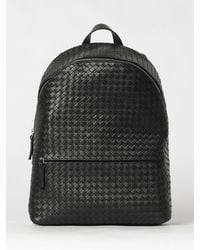 Bottega Veneta - Intrecciato Calfskin Leather Backpack With Zip Closure - Lyst