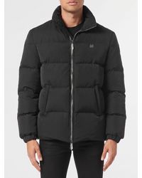 Philipp Plein - Nylon Down Jacket With Logo And Slogan - Lyst
