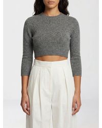 Jil Sander - Wool Blend Crop Knit Top - Lyst