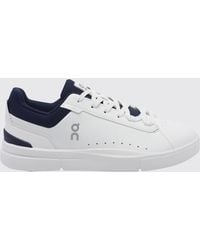 On Shoes - The Roger Advantage Synthetic Leather Sneakers With Printed Logo - Lyst