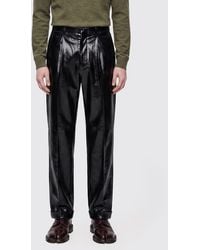 Maison Margiela - Pressed And Foiled Virgin Wool Trousers - Lyst