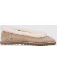UGG - Zora Suede And Wool Ballerina Flats - Lyst