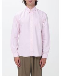 Sebago - Striped Cotton Poplin Shirt With Button-Down Collar - Lyst