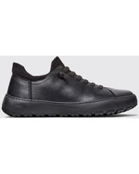 Camper - Peu Serra Slip-On-Sneaker Aus Genarbtem Leder Mit Vibram-Sohle Und Elastischen Schnürsenkeln - Lyst