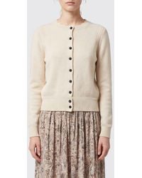 Isabel Marant - Alpaca-Wool Blend Crewneck Cardigan With Buttons - Lyst