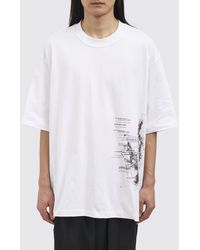 Isabel Benenato - Printed Cotton Crew Neck T-Shirt - Lyst