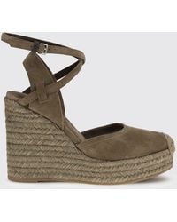 Brunello Cucinelli - Suede Wedge Espadrilles - Lyst