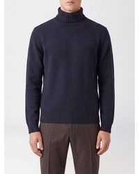 Slowear - Pure Virgin Wool Turtleneck Jumper With Long Sleeves - Lyst