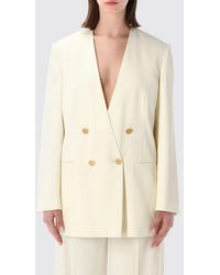 Alberta Ferretti - Double-Breasted Cotton Blazer - Lyst