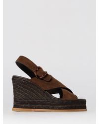 Castañer - Betina Suede Wedge Sandal - Lyst
