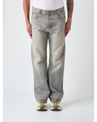 Off-White c/o Virgil Abloh - The Half Arrow Straight Fit Mid-Rise Jeans With Diagonals Logo - Lyst