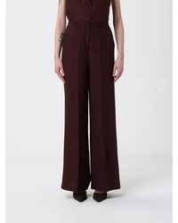 Hanita - Linen Blend Palazzo Trousers - Lyst