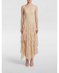Blumarine - Asymmetrical Midi Dress - Lyst