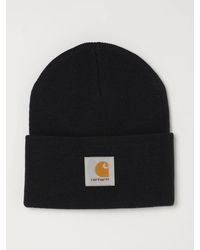 Carhartt - Acrylic Beanie Hat With Embroidered Logo And Turn-Up - Lyst