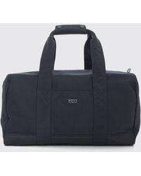 BOSS - Polyamide Holdall With Double Handles And Metal Logo - Lyst