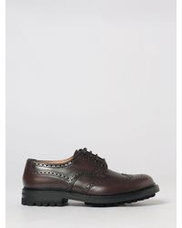 Church's - Brogue Detail Smooth Calfskin Derby Shoes With Serrated Sole - Lyst