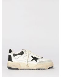 Golden Goose - Forty2 Used Leather And Mesh Sneakers - Lyst