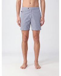 MC2 Saint Barth - Striped Swim Shorts With Elasticated Waist And Embroidered Logo - Lyst