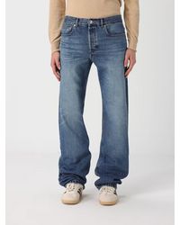 A.P.C. - Vaqueros De Pernera Ancha En Denim De Algodón - Lyst