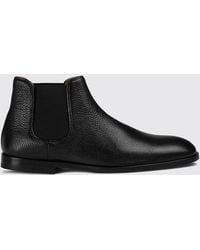 Doucal's - Chelsea-Boots Aus Hirschleder Mit Elastischem Knöchelbereich - Lyst