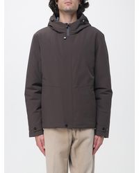 Heskimo - Padded Waterproof Nylon Windbreaker With Hood And Slim Fit - Lyst