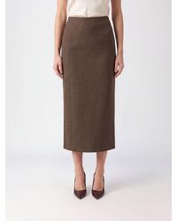 Jil Sander - High-Waisted Stretch Virgin Wool Midi Pencil Skirt - Lyst